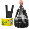 KeenEcho Small Trash Bags with Handles 2.6 Gallon 200 Count Black