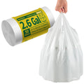 KeenEcho Small Trash Bags with Handles 2.6 Gallon 50 Count White