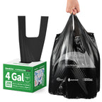 KeenEcho Small Trash Bags with Handles 4 Gallon 200 Count Black