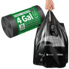KeenEcho Small Trash Bags with Handles 4 Gallon 50 Count Black