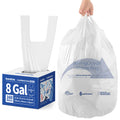 KeenEcho Small Trash Bags with Handles 8 Gallon 160 Count White
