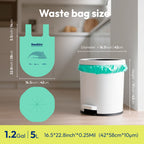 KeenEcho 1.2 Gallon 200 Counts Small Green Trash Bags with Handle