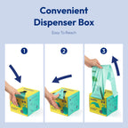 KeenEcho 1.2 Gallon 200 Counts Small Green Trash Bags with Handle