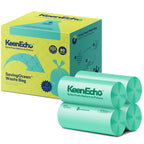 KeenEcho 13 Gallon 80 Counts Small Green Trash Bags with Handle