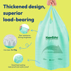 KeenEcho 13 Gallon 80 Counts Small Green Trash Bags with Handle