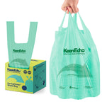 KeenEcho 2 Gallon 200 Counts Small Green Trash Bags with Handle