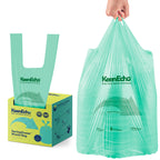 KeenEcho 3 Gallon 200 Counts Small Green Trash Bags with Handle