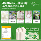 KeenEcho Disposable Car Garbage Bin Bags, Vomit Trash Bags made with Recycled HDPE for Boat, Plane, Travel, Camping, Bedroom, Study Room, Office and Car, 20 pcs/60 pcs