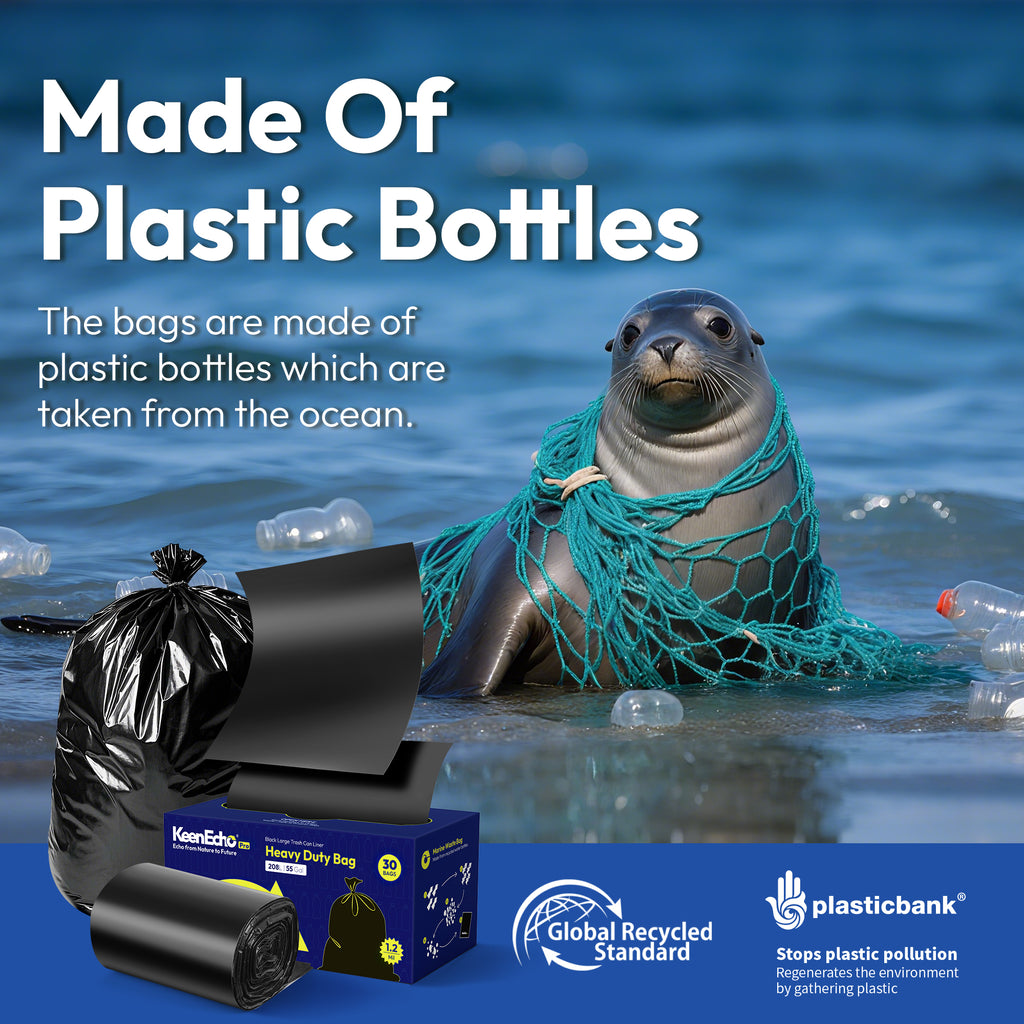 Heavy Duty Contractor Trash Bags 33 Gallon 30 Count, 1.0 Mil