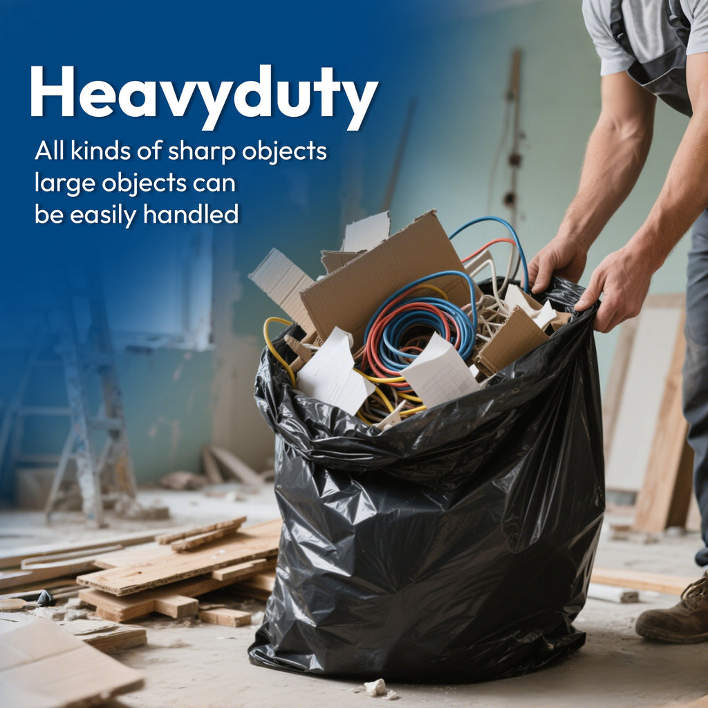 Heavy Duty Contractor Trash Bags 33 Gallon 30 Count, 1.0 Mil